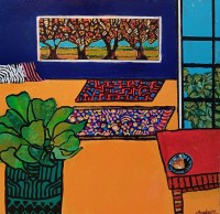 Anwar Maqsood, 24 x 24 Inch, Acrylic on Canvas, AC-AWM-123 Anwar Maqsood, 24 x 24 Inch, Acrylic on Canvas, AC-AWM-123